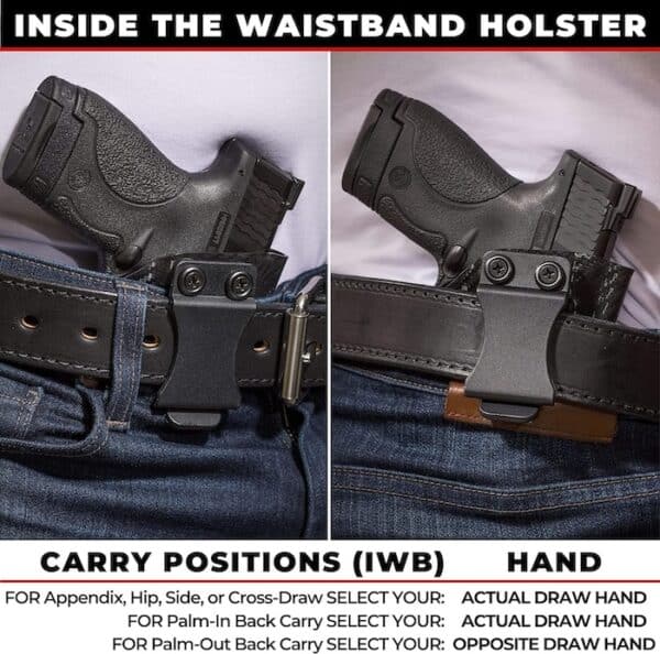 Rounded Optics/RMR Cut IWB KYDEX Holster - Image 2